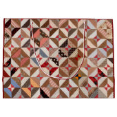 Colorful Antiek Spoolpatroonpatchwork Quilt Groot Cadeauzakje (Achterkant)