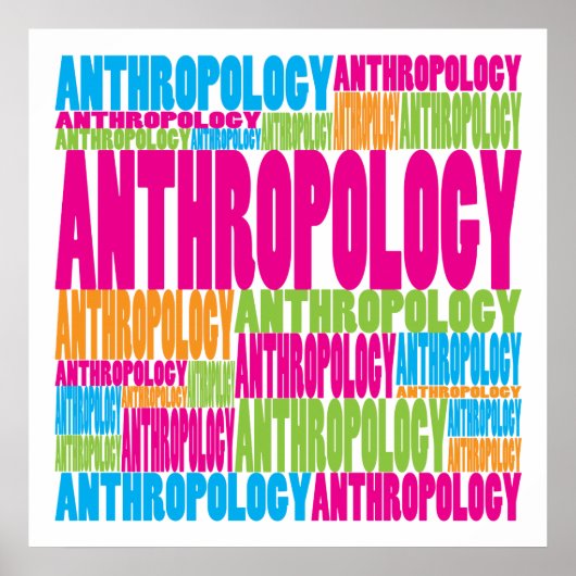 Colorful Antropology Poster (Voorkant)