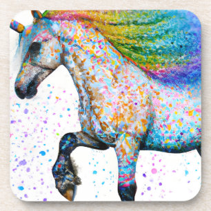 Colorful Appaloosa Unicorn Bier Onderzetter