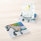 Colorful Appaloosa Unicorn Glazen Onderzetter (Schuin)