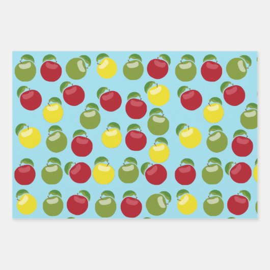 Colorful Apples Patroon Inpakpapier Vel (Voorkant 3)