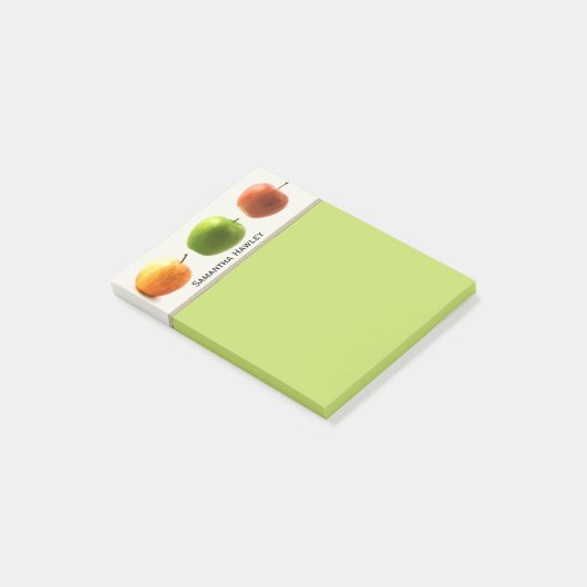 Colorful Apples Teacher's Note Pad (Schuin)