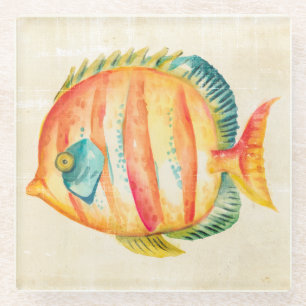 Colorful Aquarium Fish Glazen Onderzetter