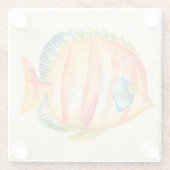 Colorful Aquarium Fish Glazen Onderzetter (Achterkant)