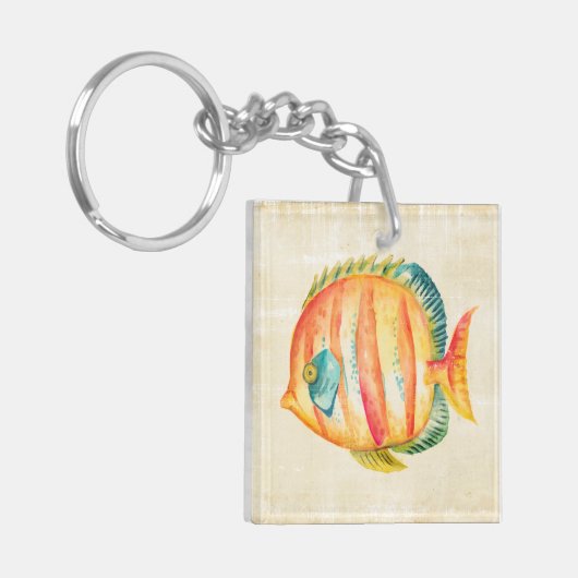 Colorful Aquarium Fish Sleutelhanger (Voorkant Links)