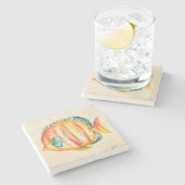 Colorful Aquarium Fish Stenen Onderzetter (Zijkant)