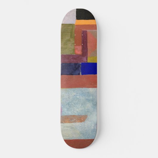 Colorful Architecture (1917) door Paul Klee Persoonlijk Skateboard (Voorkant)