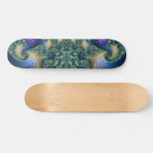 Colorful Architecture Spirals Fractal Abstract Persoonlijk Skateboard (Horizontaal)