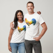 Colorful Ardenner Rooster T-Shirt (Unisex)