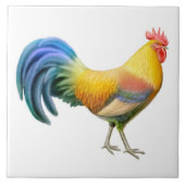 Colorful Ardenner Rooster Tile Tegeltje (Voorkant)