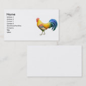 Colorful Ardenner Rooster Visitekaartje (Voorkant / Achterkant)