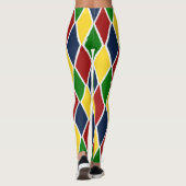 Colorful Argyle Harlequin Diamond Trendy Leggings (Achterkant)