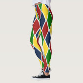 Colorful Argyle Harlequin Diamond Trendy Leggings (Links)