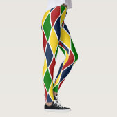 Colorful Argyle Harlequin Diamond Trendy Leggings (Rechts)