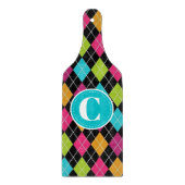 Colorful Argyle Pattern - Aangepast snijvlak Snijplank (Voorkant)