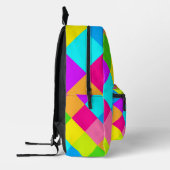 Colorful Argyle Pattern Bedrukte Rugzak (Links)