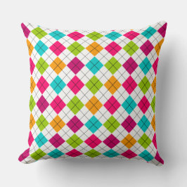 Colorful Argyle Pattern Jumbo Pillow Kussen