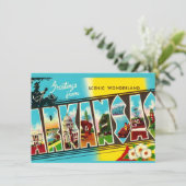 Colorful Arkansas Greeting Moving Announcement Feestdagenkaart (Staand voorkant)