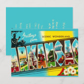 Colorful Arkansas Greeting Moving Announcement Feestdagenkaart (Voorkant / Achterkant)