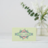 Colorful Art Deco Event Planner Visitekaartje (Staand voorkant)