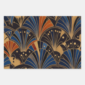 Colorful Art Deco Inpakpapier Vel