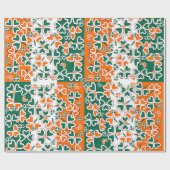 Colorful Art Deco Irish Shamrock Cadeaupapier (Vlak)