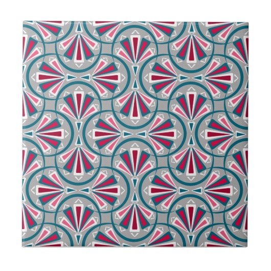 Colorful art deco pattern. tegeltje (Voorkant)