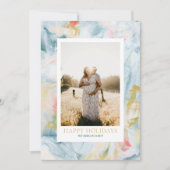 Colorful Art Kerstfeestdag Foto Wenskaart Feestdagenkaart (Voorkant)