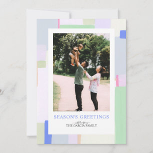 Colorful Art Kerstfeestdag Foto Wenskaart Feestdagenkaart