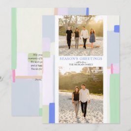 Colorful Art Kerstfeestdag Foto Wenskaart Feestdagenkaart