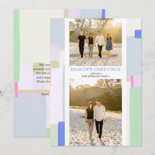 Colorful Art Kerstfeestdag Foto Wenskaart Feestdagenkaart