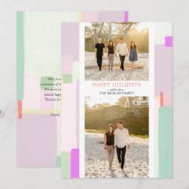 Colorful Art Kerstfeestdag Foto Wenskaart Feestdagenkaart