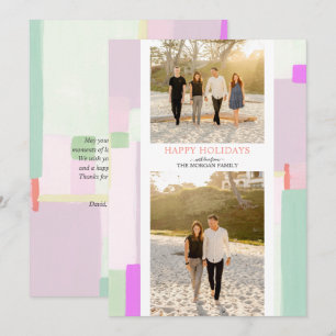 Colorful Art Kerstfeestdag Foto Wenskaart Feestdagenkaart