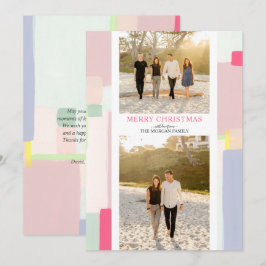 Colorful Art Kerstfeestdag Foto Wenskaart Feestdagenkaart