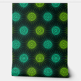 Colorful Art Nouveau Dodeca Astroids Pattern  Behang