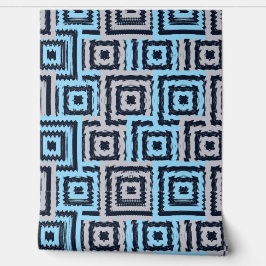 Colorful Art Nouveau Geometric Glitch Pattern  Behang