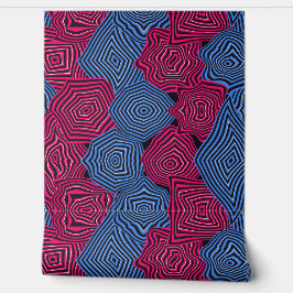 Colorful Art Nouveau Geometric Pattern  Behang