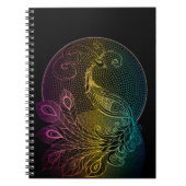 Colorful Art Nouveau Midnight peace-illustratie Notitieboek (Voorkant)