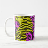 Colorful Art Nouveau Pattern  Koffiemok (Links)