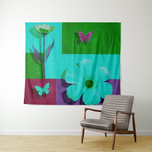 Colorful Art Tapestry Wandkleed (In Situ (horizontaal))