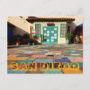 Colorful Artist Village San Diego Post Card Briefkaart