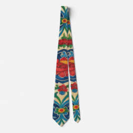 Colorful Artistic Floral Tie – Bold Statement Neck Stropdas