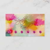 Colorful Artistic Loyalty Punch Kaart Visitekaartj (Voorkant)