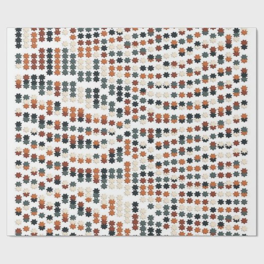 Colorful artNouveau Floral Pattern  Cadeaupapier (Vlak)