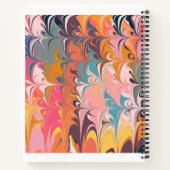 Colorful Artsy Abstract Marble Swirl Design Notitieboek (Achterkant)