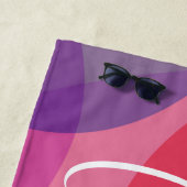 Colorful Artsy Abstract Shapes Persoonlijke naam Strandlaken (In situ)