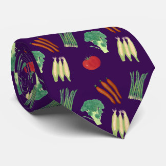 Colorful Assorted Vegetables Ties Stropdas