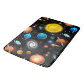 Colorful Astronomy Space Bath Mat (Gekanteld)