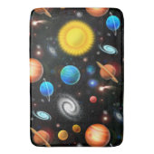 Colorful Astronomy Space Bath Mat (Voorkant Verticaal)