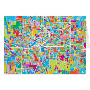 Colorful Atlanta Map